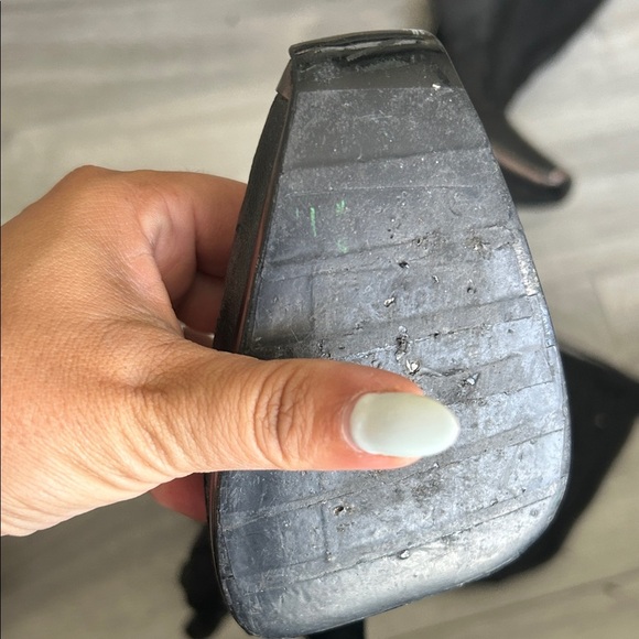 Stella McCartney Vegan Black Thigh-High Stiletto Boots Sz 36 - Picture 6 of 10